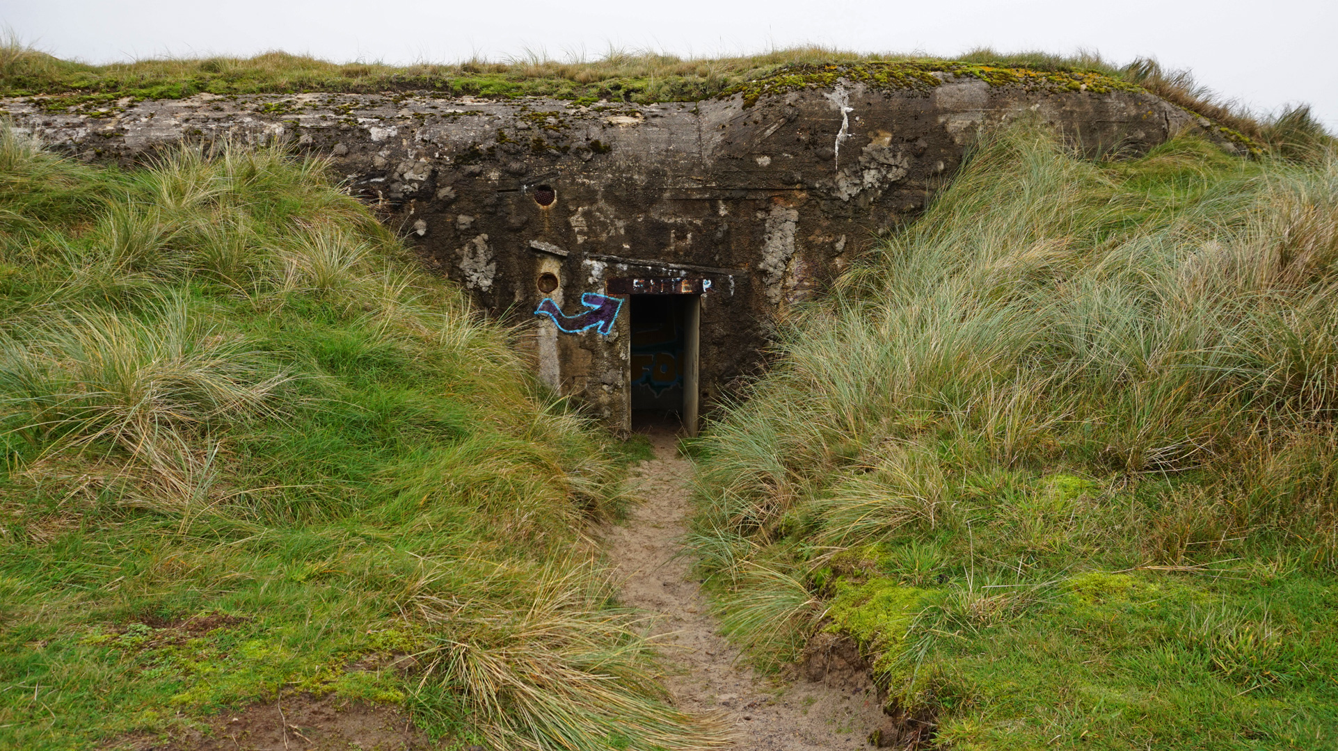 Bunker in den Dünen von Fanø Bad.