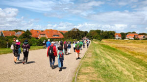 Auf dem Weg in den Inselort auf Spiekeroog